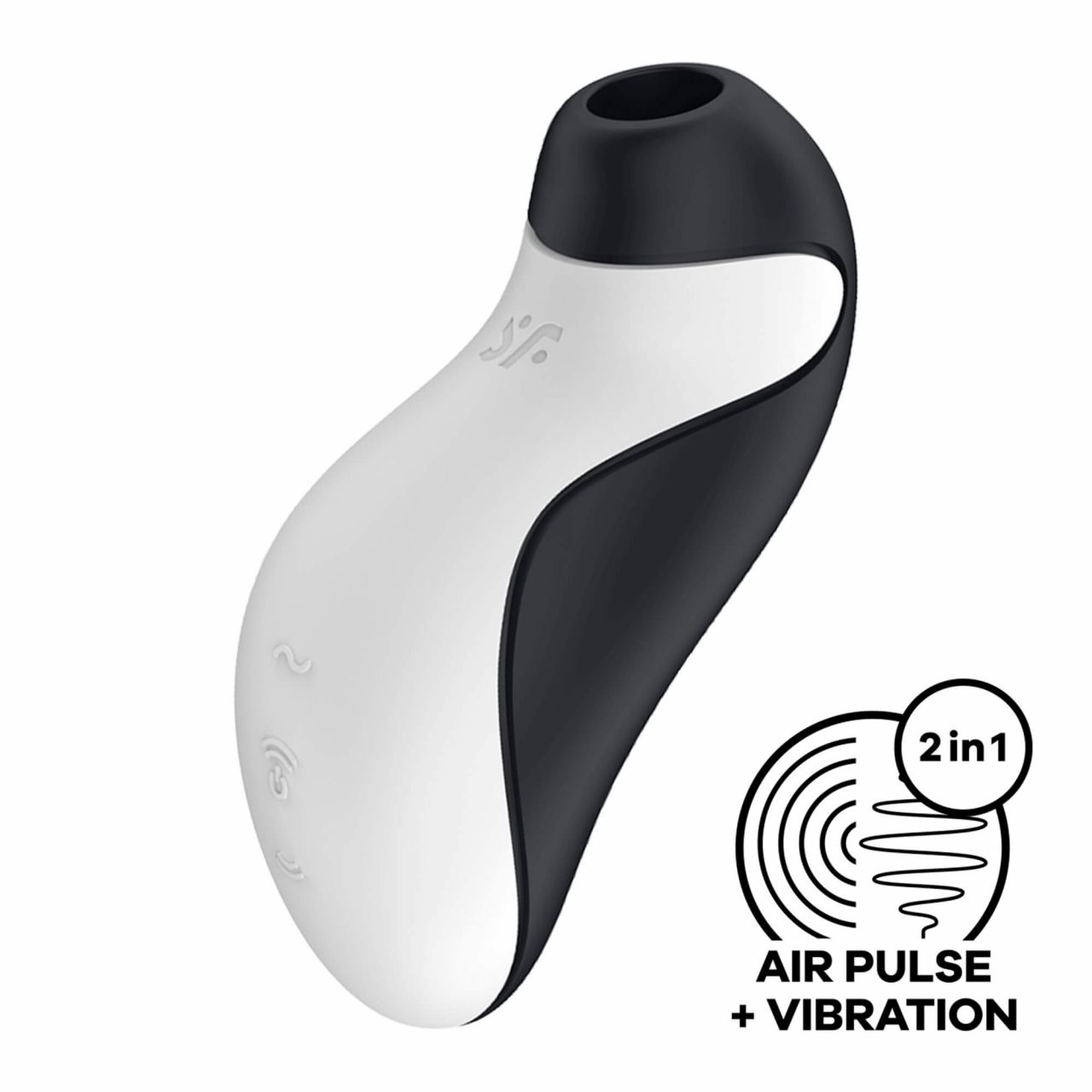 Satisfyer Orca - vízálló léghullámos csiklóizgató (fekete-fehér)