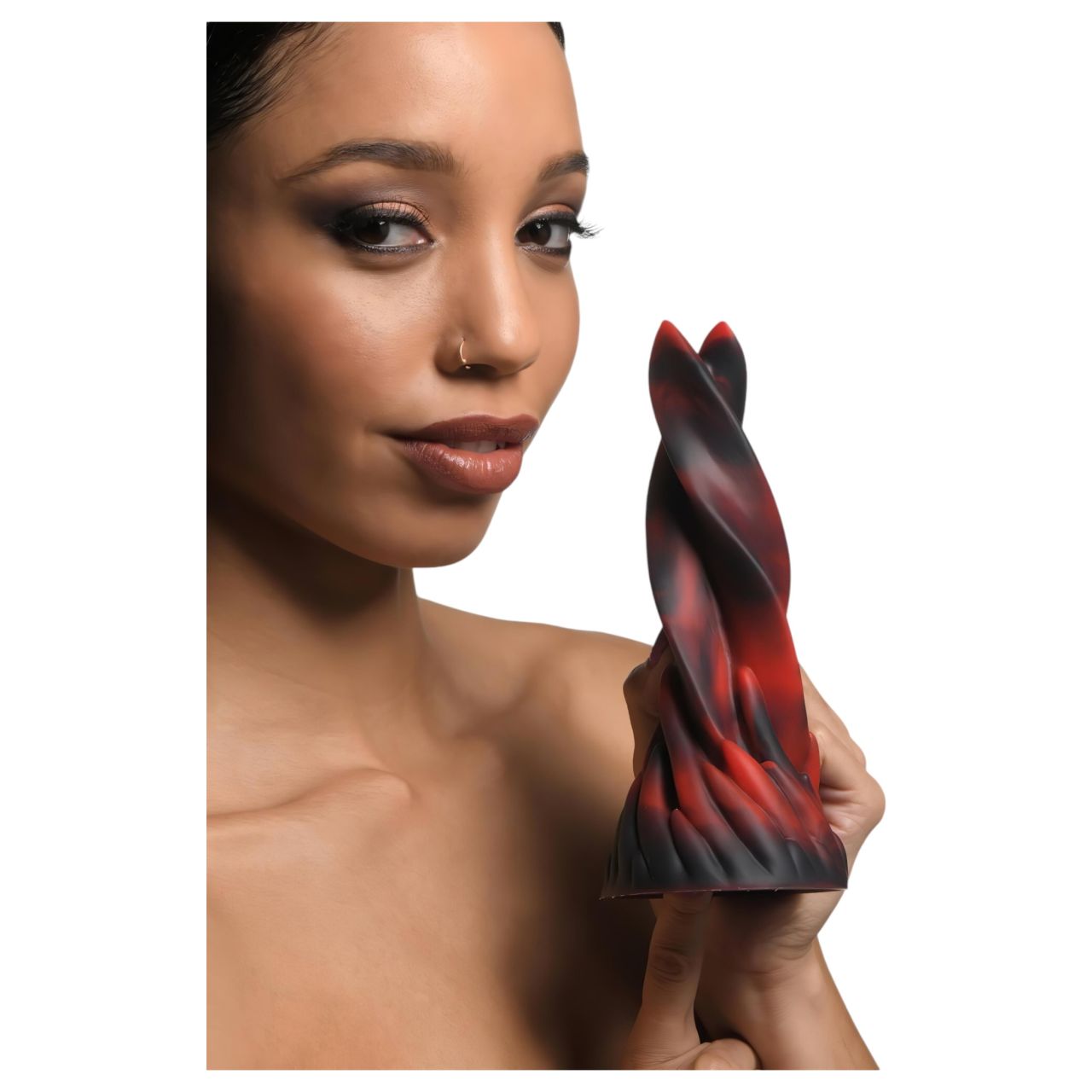 Creature Cocks Hell Kiss - csavart szilikon dildó - 19cm (piros) Creature Cocks Hell Kiss - csavart szilikon dildó - 19cm (piros)