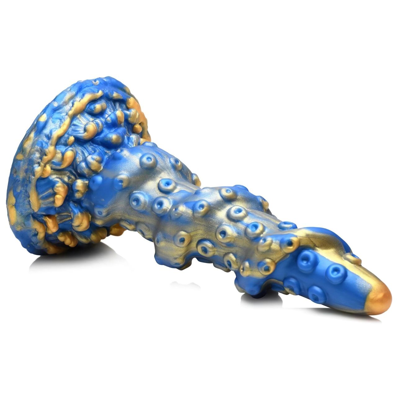 Creature Cocks Kraken - spirál polipkar dildó - 21cm (arany-kék) Creature Cocks Kraken - spirál polipkar dildó - 21cm (arany-kék)