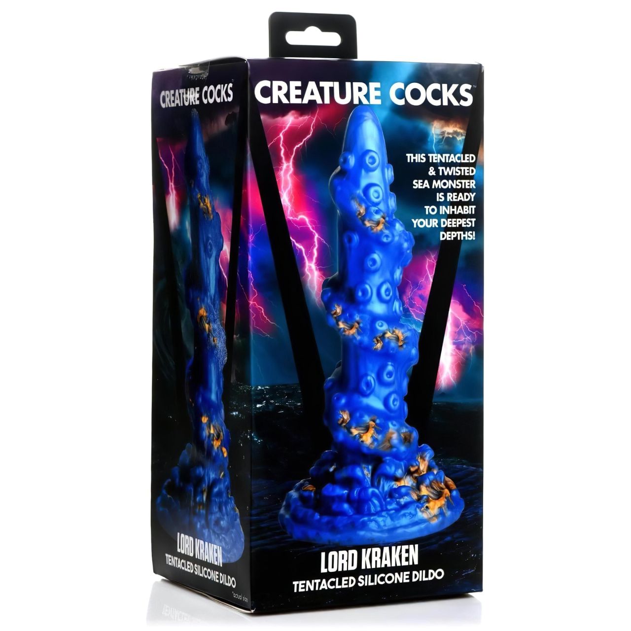 Creature Cocks Kraken - spirál polipkar dildó - 21cm (arany-kék) Creature Cocks Kraken - spirál polipkar dildó - 21cm (arany-kék)