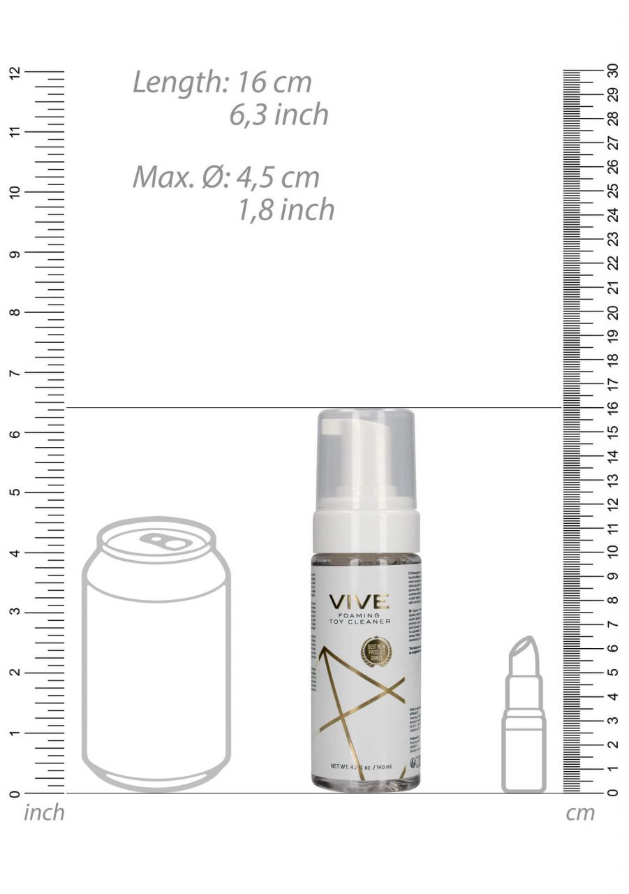 Vive - szexjáték tisztító hab (140ml)