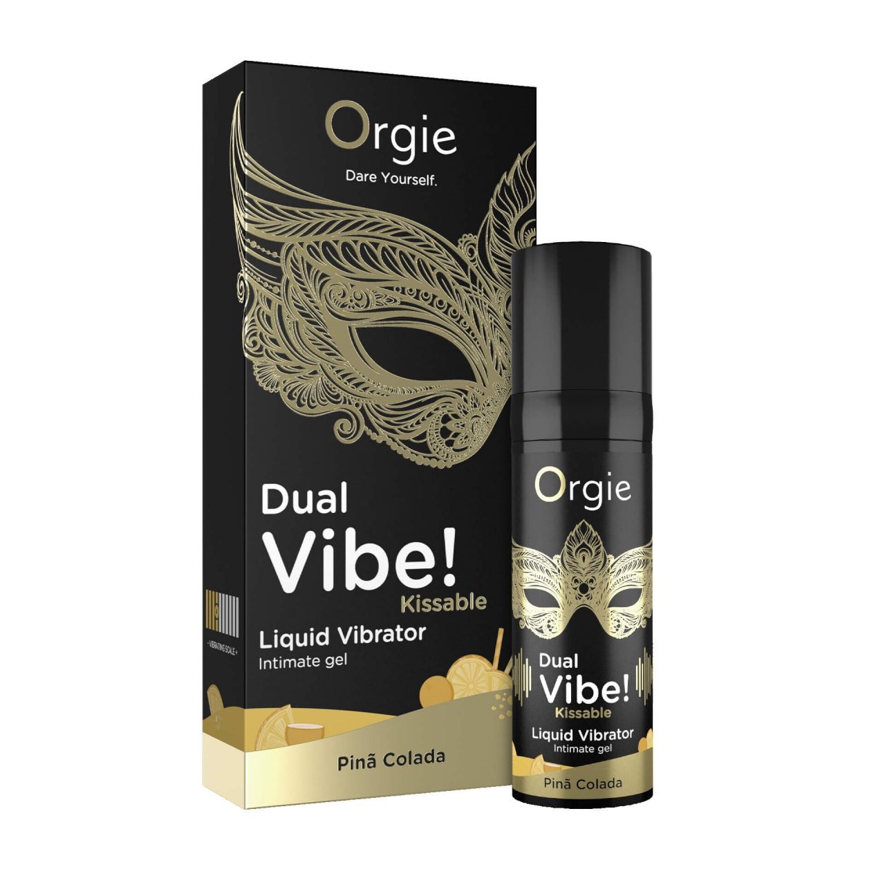 Orgie Dual Vibe! - folyékony vibrátor - Pinã Colada (15ml)