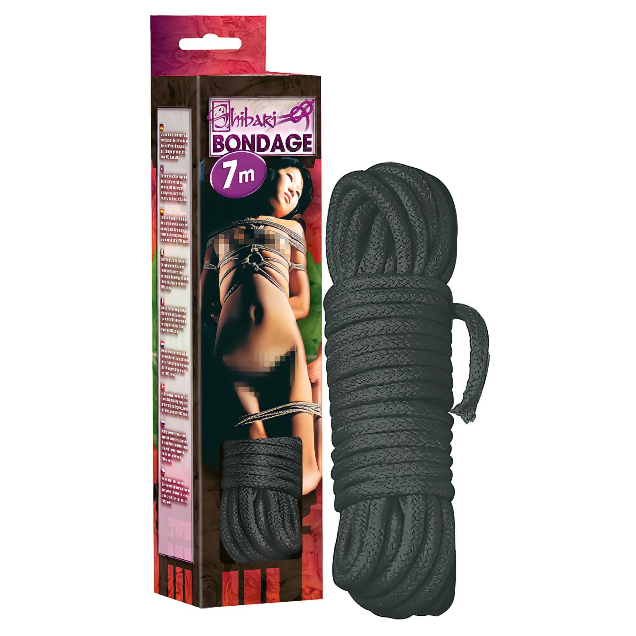 Shibari Bondage kötél - 7m (fekete) Shibari Bondage kötél - 7m (fekete)