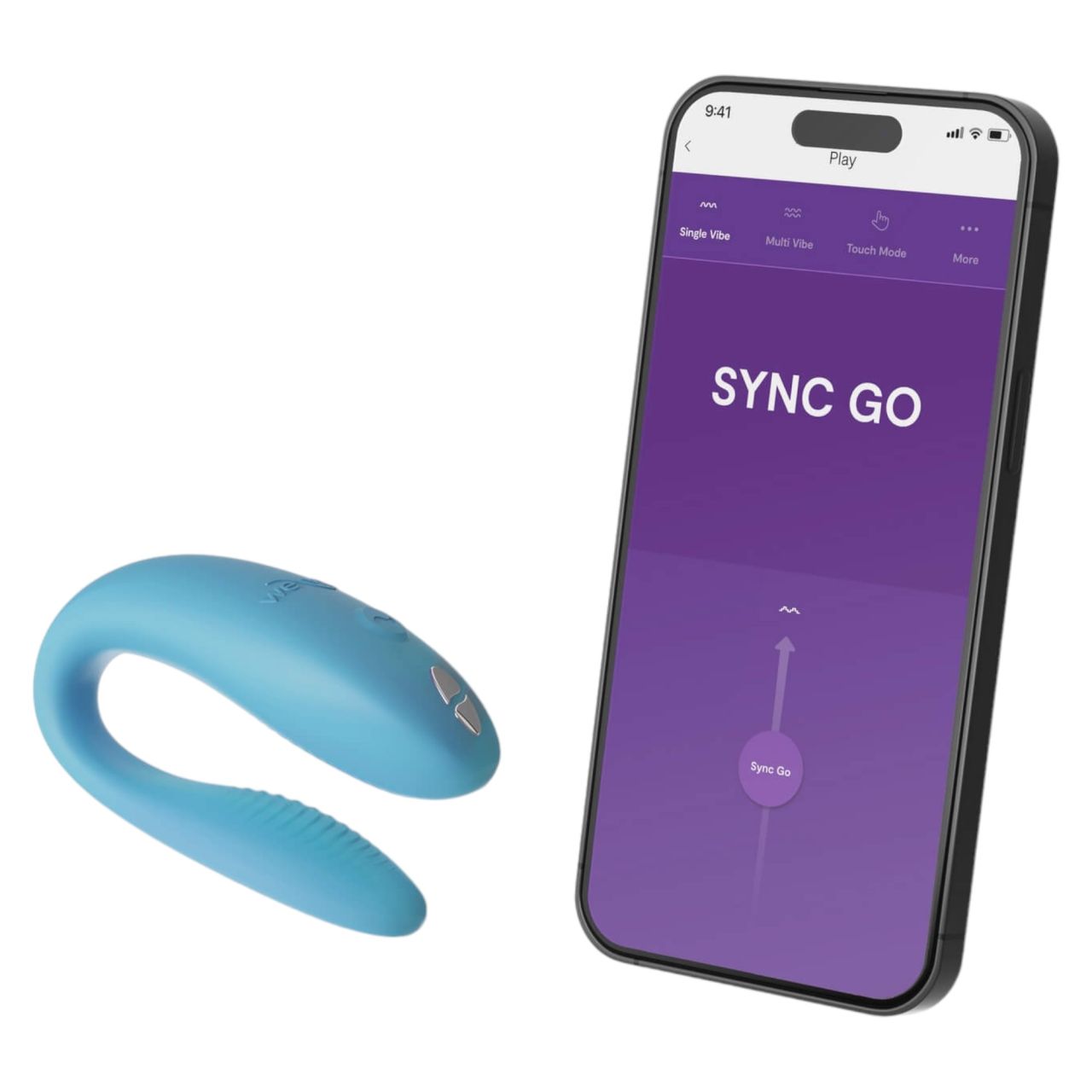 We-Vibe Sync Go - okos, akkus párvibrátor (türkiz)