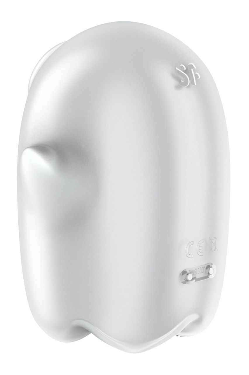 Satisfyer Glowing Ghost - világító léghullámos csiklóizgató (fehér)