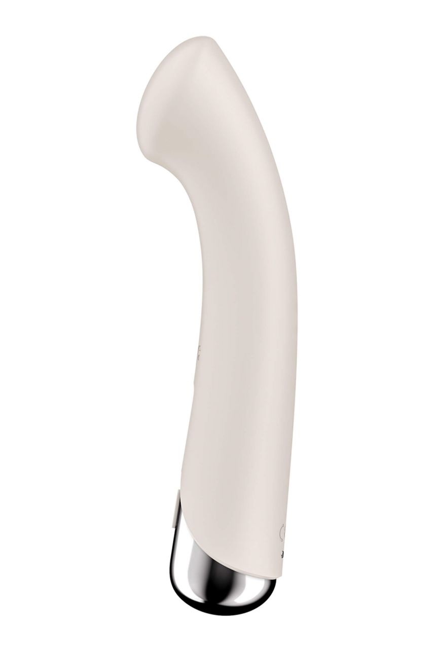 Satisfyer Spinning G-Spot 1 - forgó fejes G-pont vibrátor (bézs)