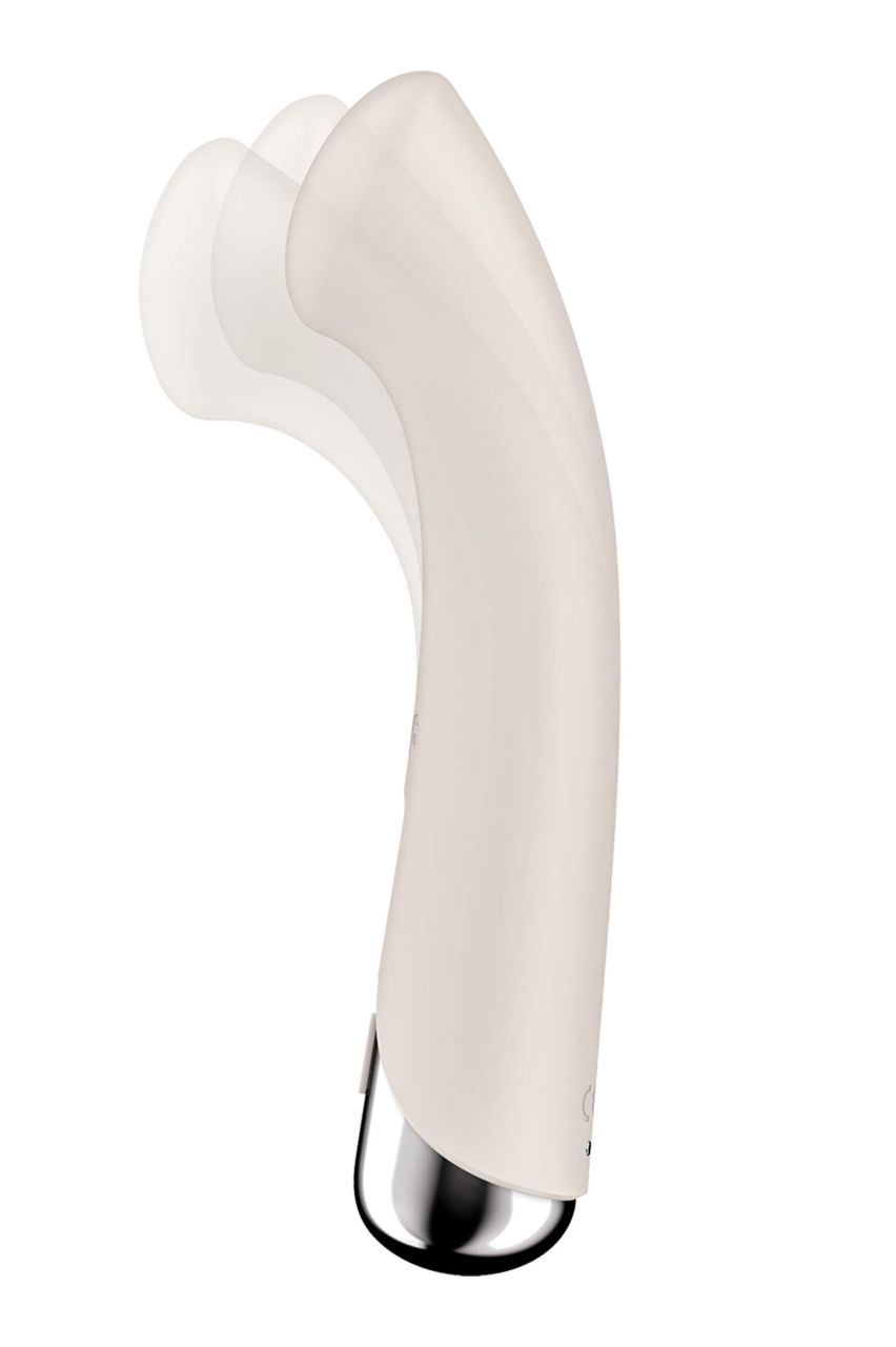 Satisfyer Spinning G-Spot 1 - forgó fejes G-pont vibrátor (bézs)