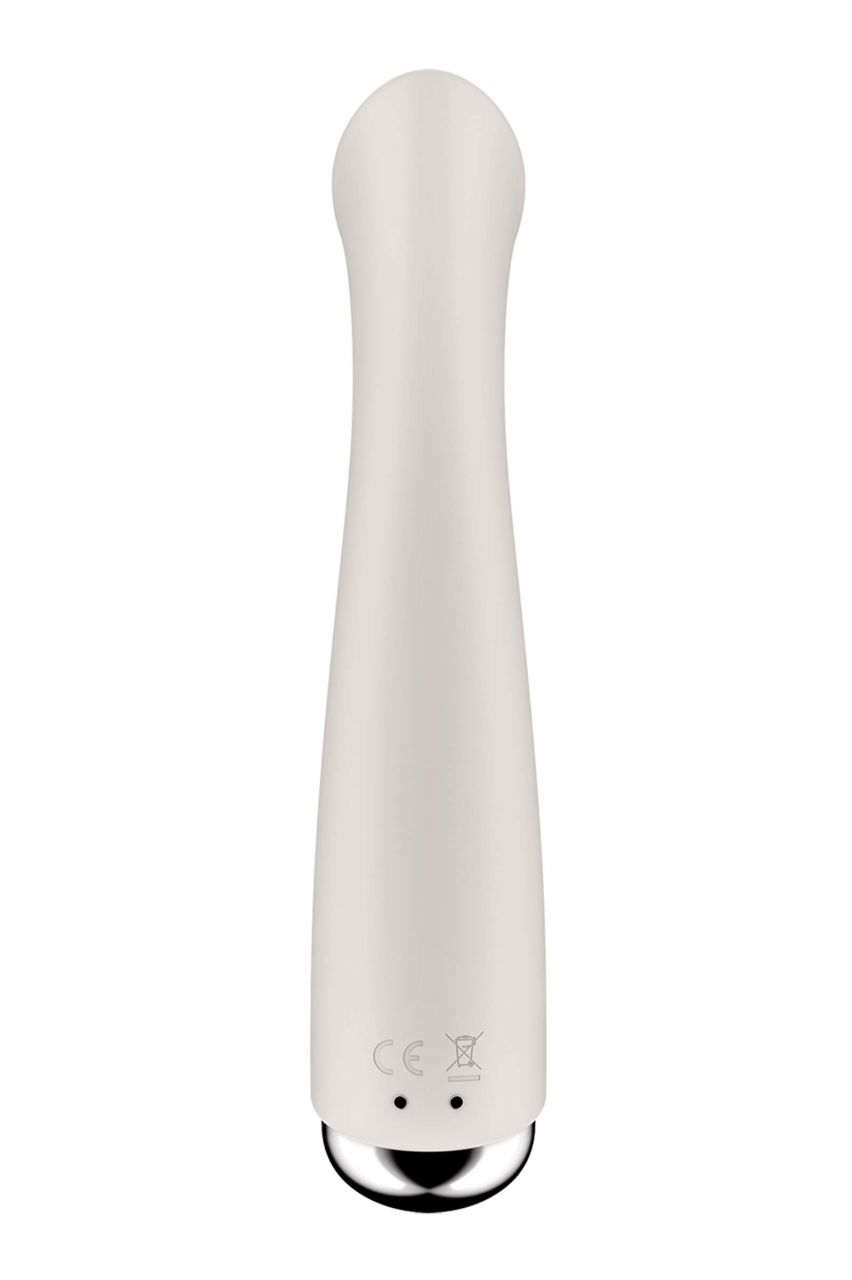 Satisfyer Spinning G-Spot 1 - forgó fejes G-pont vibrátor (bézs)