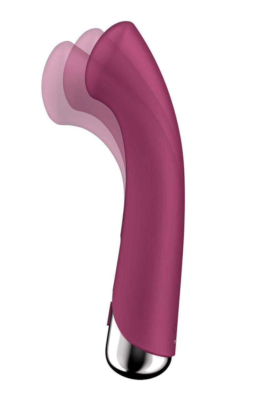 Satisfyer Spinning G-Spot 1 - forgó fejes G-pont vibrátor (piros)