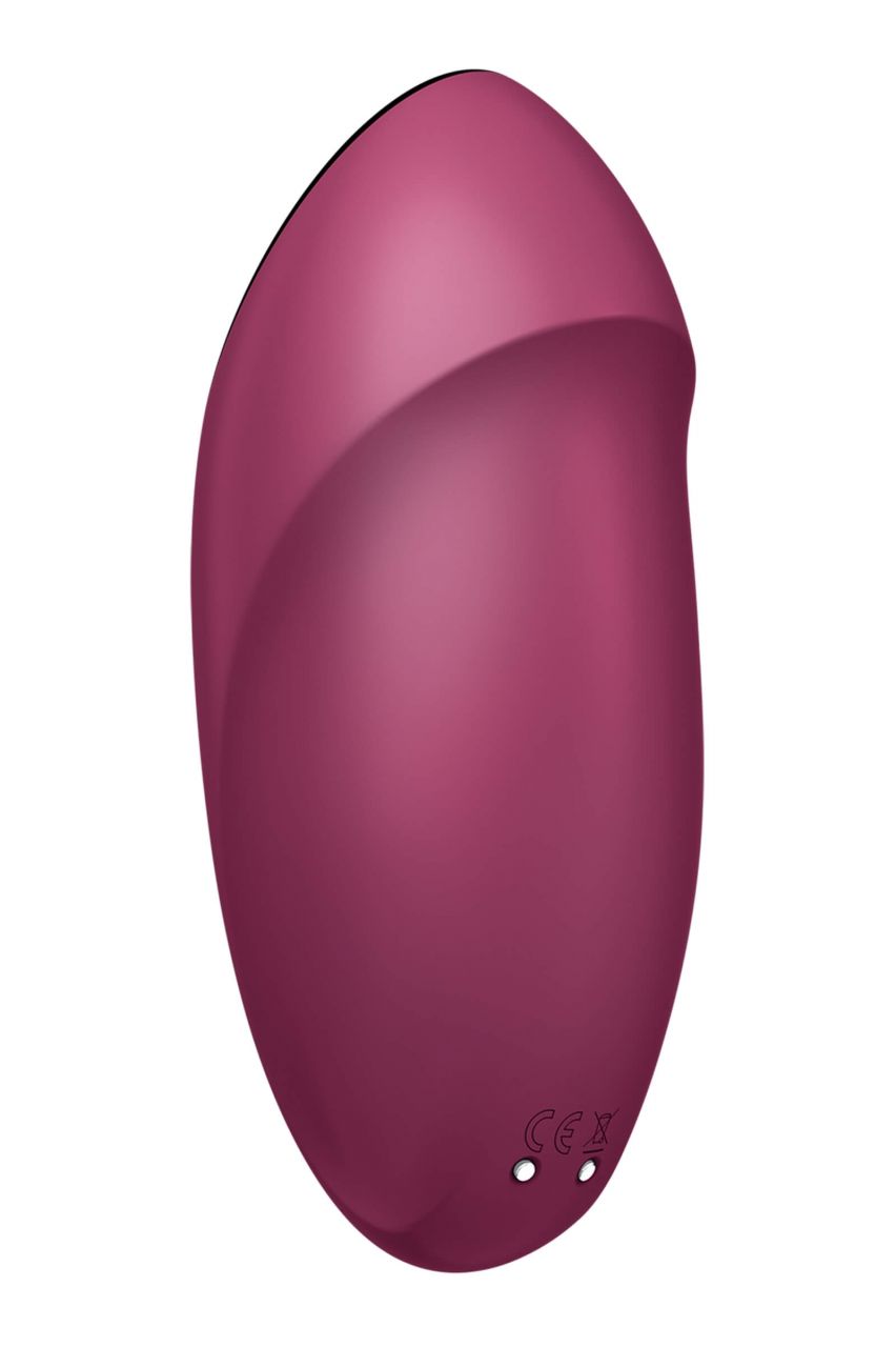 Satisfyer Tap & Climax 1 - 2in1 vibrátor és csiklóizgató (piros)