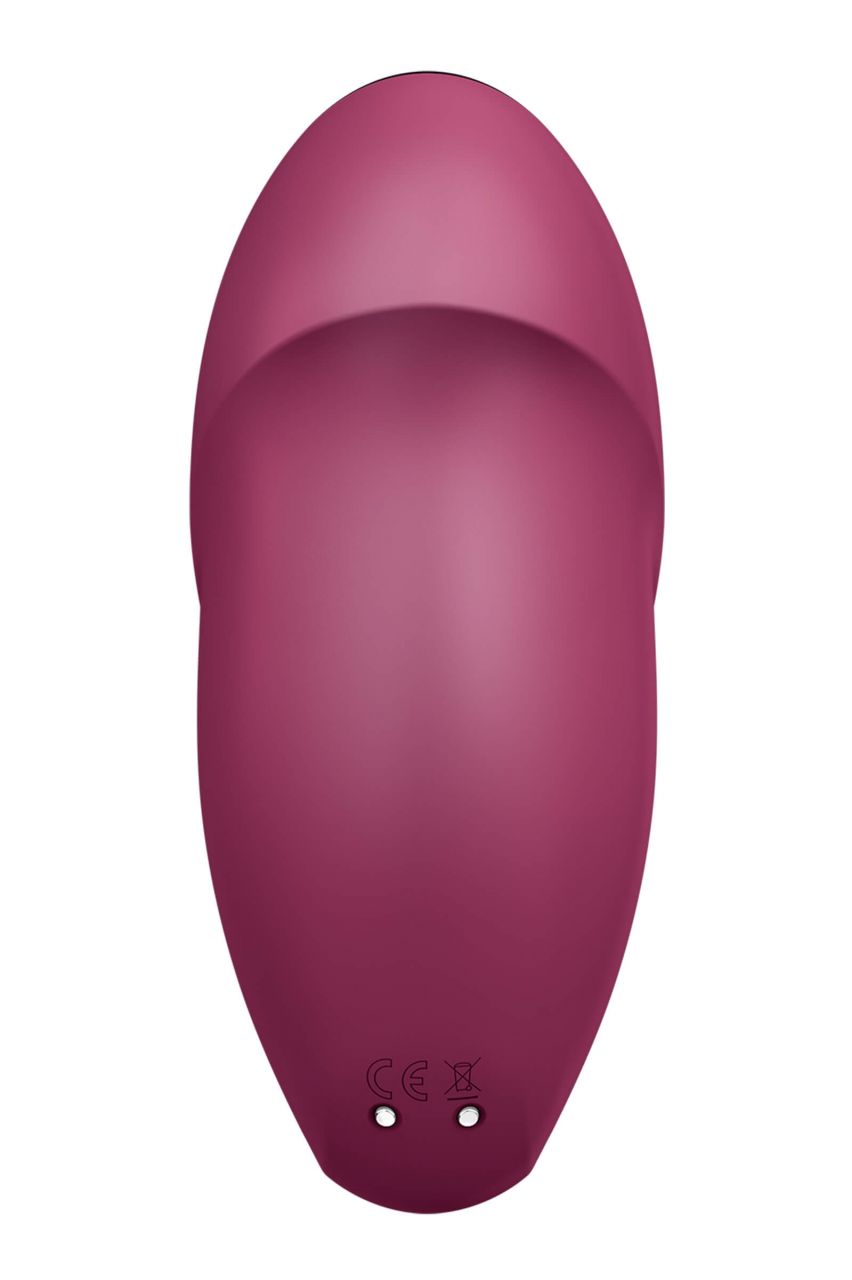 Satisfyer Tap & Climax 1 - 2in1 vibrátor és csiklóizgató (piros)