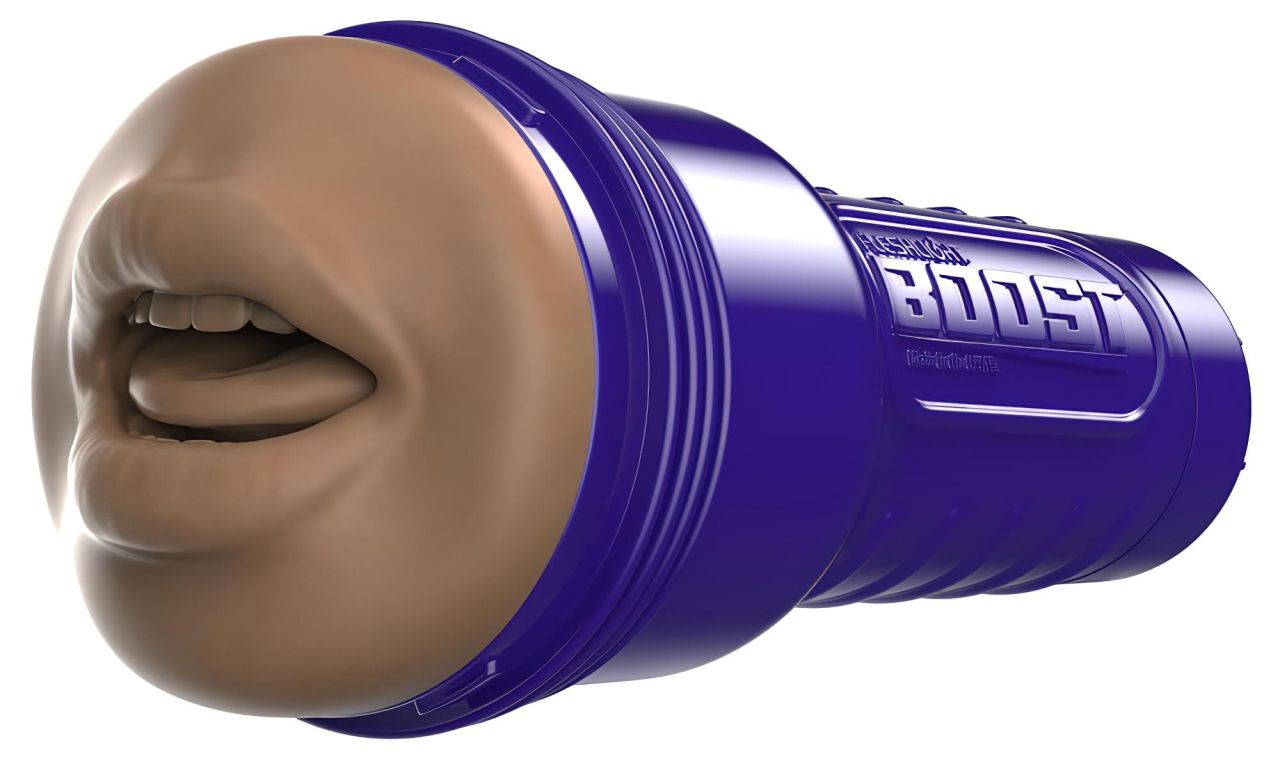 Fleshlight Boost Blow - élethű száj maszturbátor (barna)