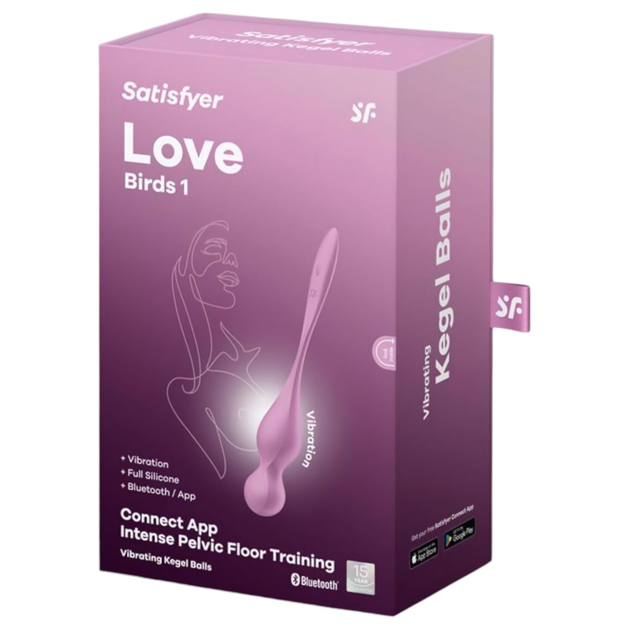 Satisfyer Love Birds 1 - okos, vibrációs gésagolyó (pink)