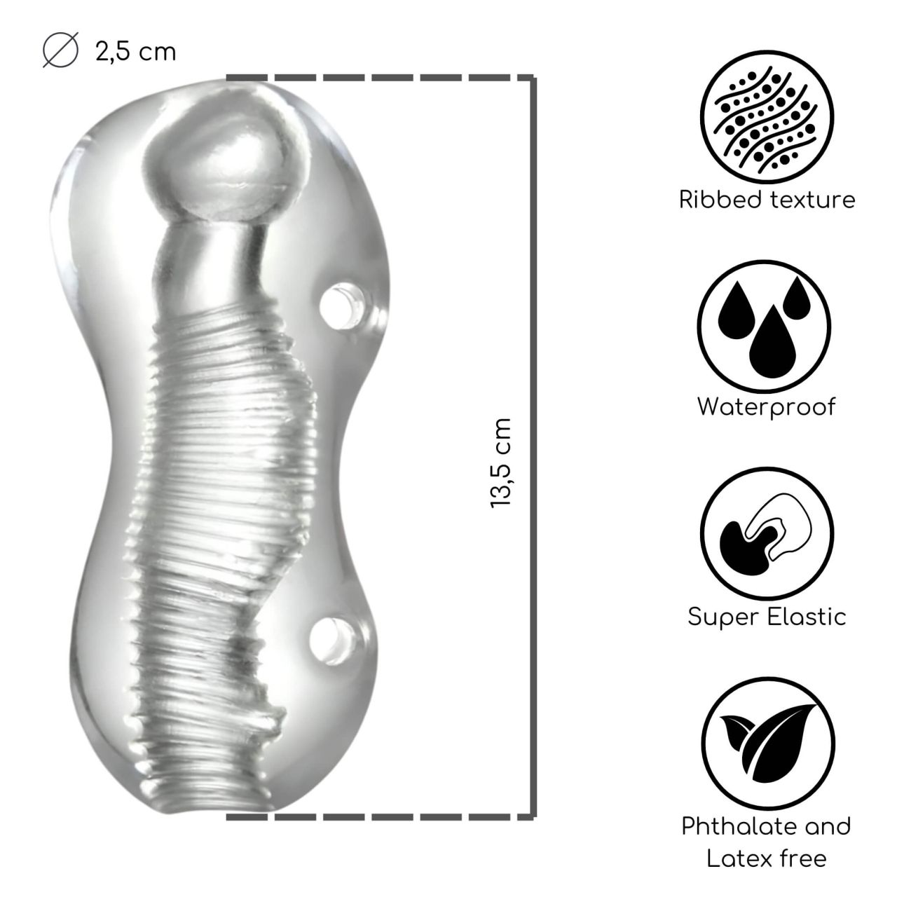 / Desirel Vortex - maszturbátor (átlátszó) / Desirel Vortex - maszturbátor (átlátszó)