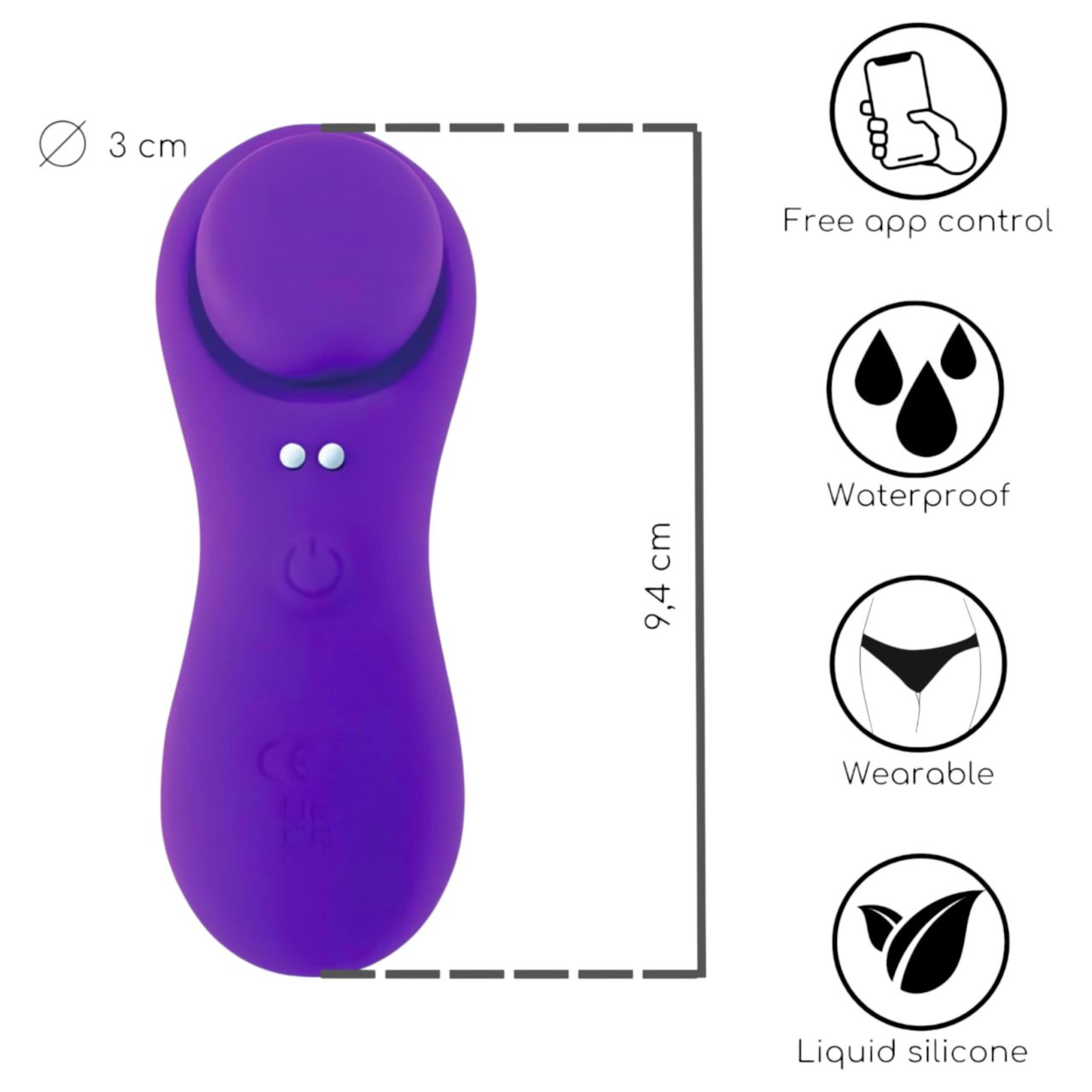 Desirel Confidential - okos bugyi vibrátor (lila) Desirel Confidential - okos bugyi vibrátor (lila)