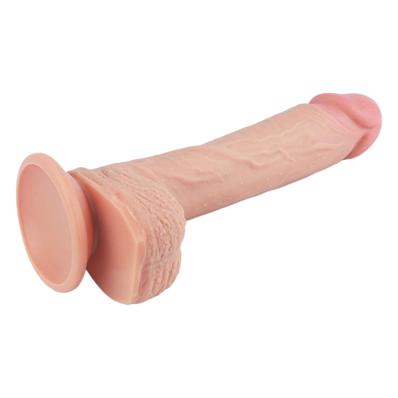 Lovetoy Nature Cock - tapadótalpas élethű dildó - 21cm (natúr)