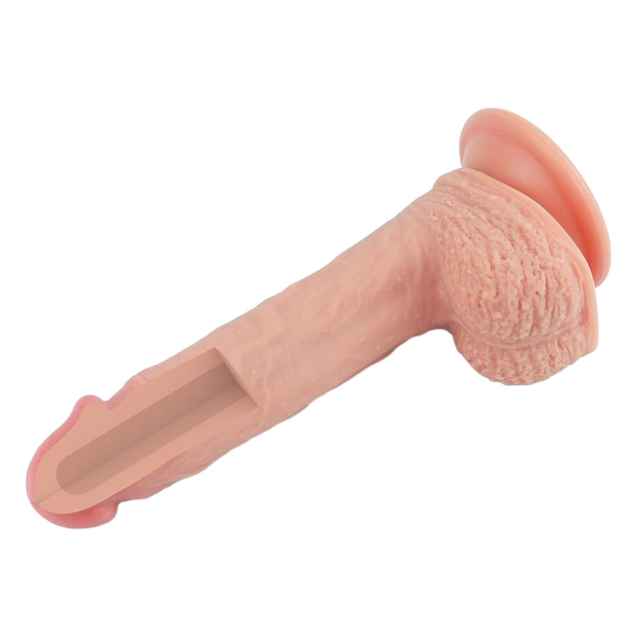 Lovetoy Nature Cock - tapadótalpas élethű dildó - 21cm (natúr)