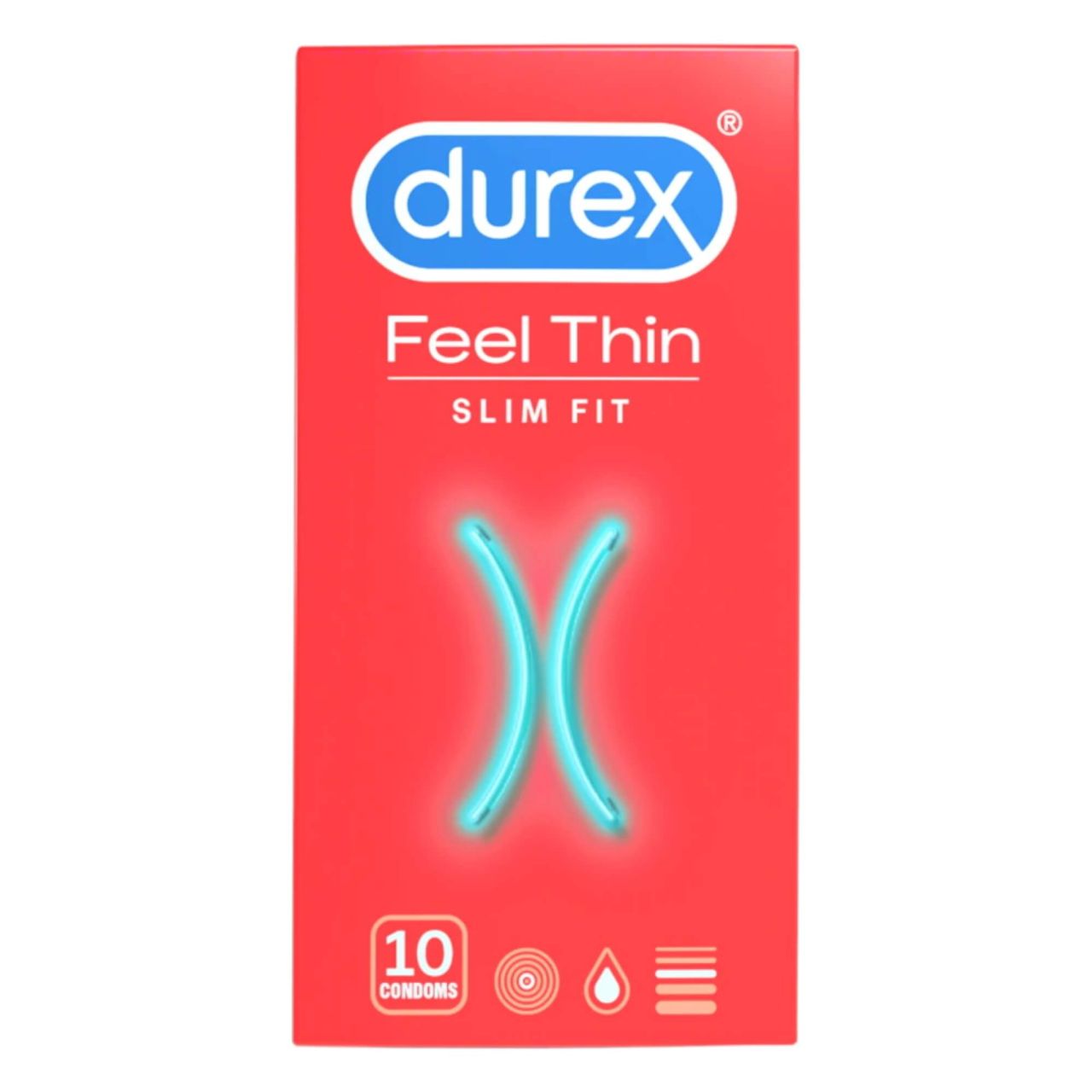 Durex Feel Thin Slim Fit - élethű érzés óvszer (10db)