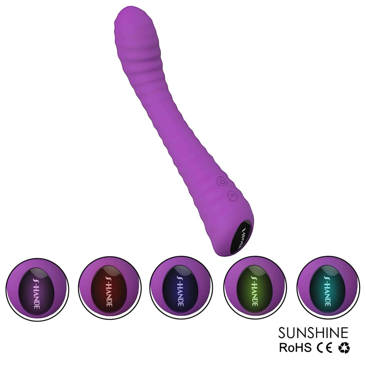 Sex HD Sunshine - akkus, barázdált G-pont vibrátor (lila) Sex HD Sunshine - akkus, barázdált G-pont vibrátor (lila)