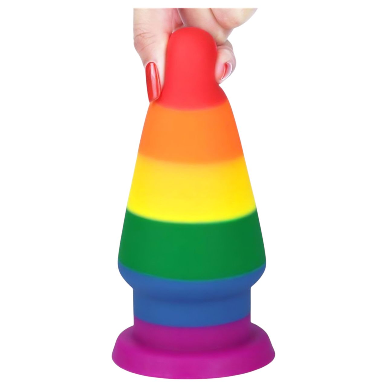 Lovetoy Prider - anál tágító plug - 15cm (szivárvány) Lovetoy Prider - anál tágító plug - 15cm (szivárvány)