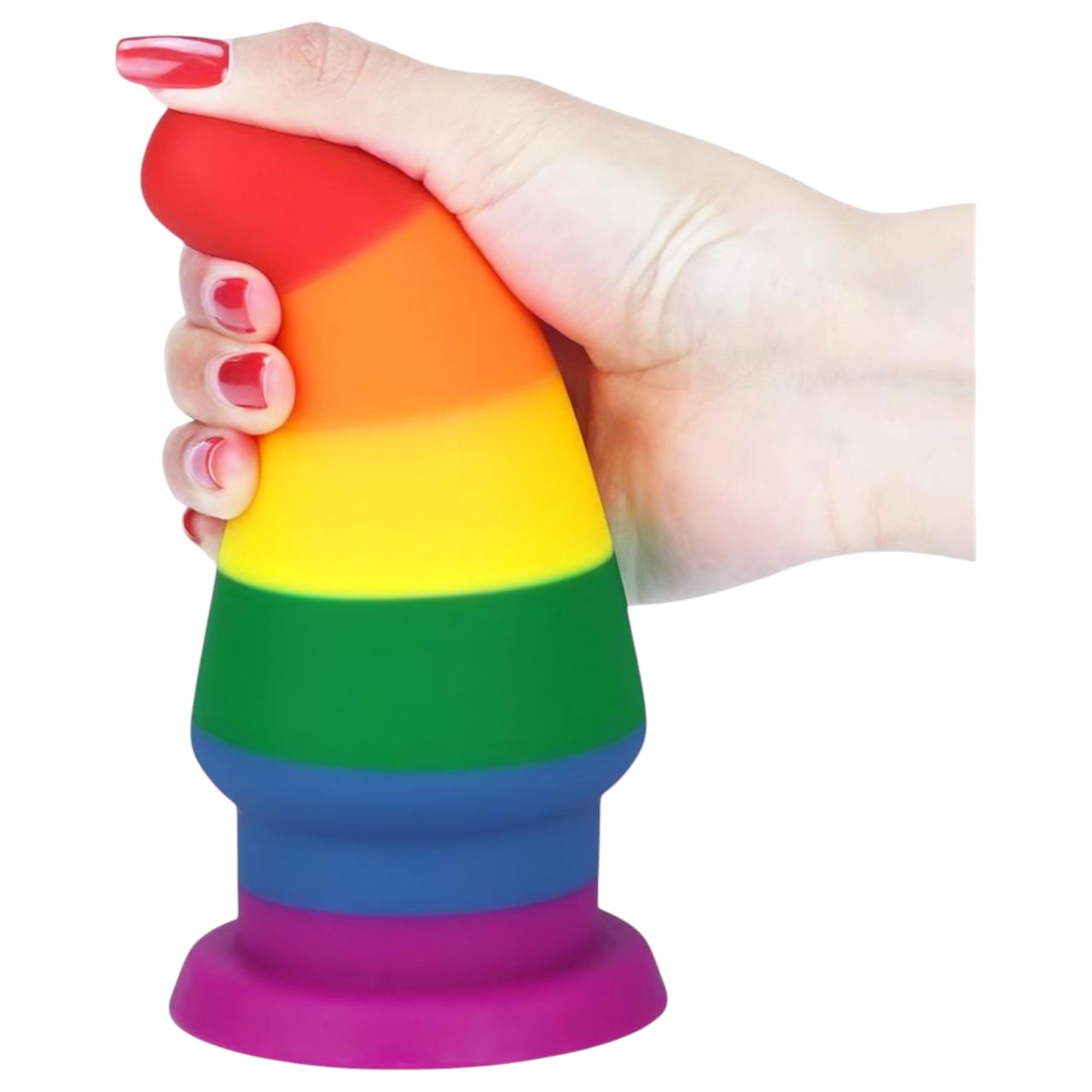 Lovetoy Prider - anál tágító plug - 15cm (szivárvány) Lovetoy Prider - anál tágító plug - 15cm (szivárvány)