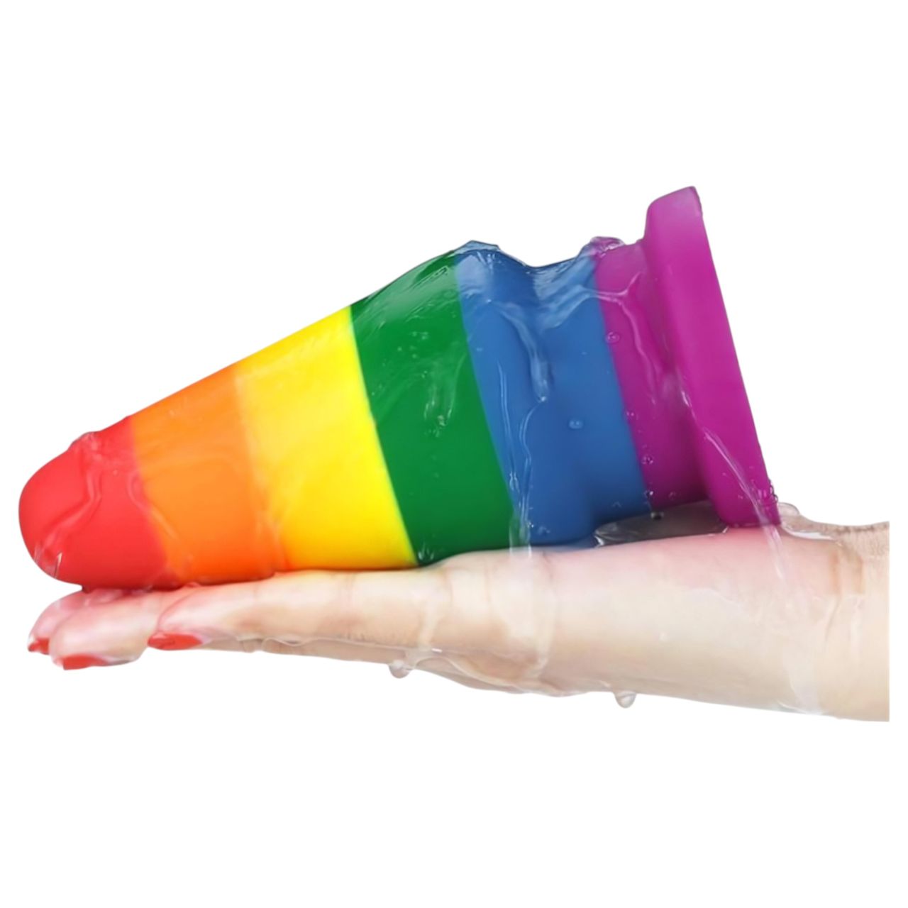 Lovetoy Prider - anál tágító plug - 15cm (szivárvány) Lovetoy Prider - anál tágító plug - 15cm (szivárvány)