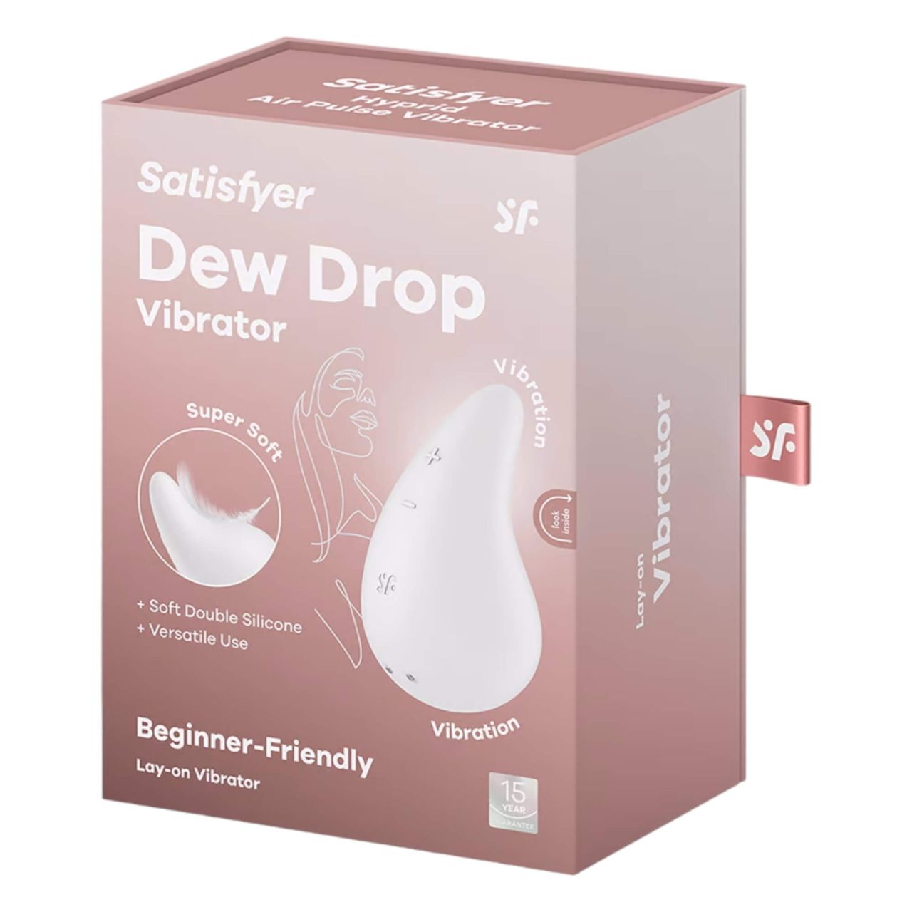 Satisfyer Dew Drop - akkus, vízálló csiklóvibrátor (fehér)