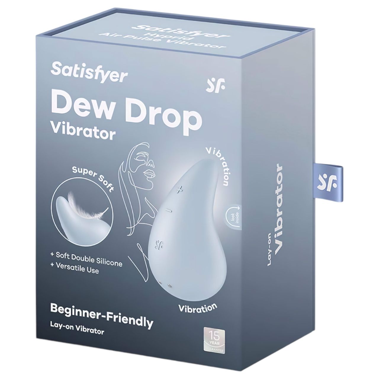 Satisfyer Dew Drop - akkus, vízálló csiklóvibrátor (kék)