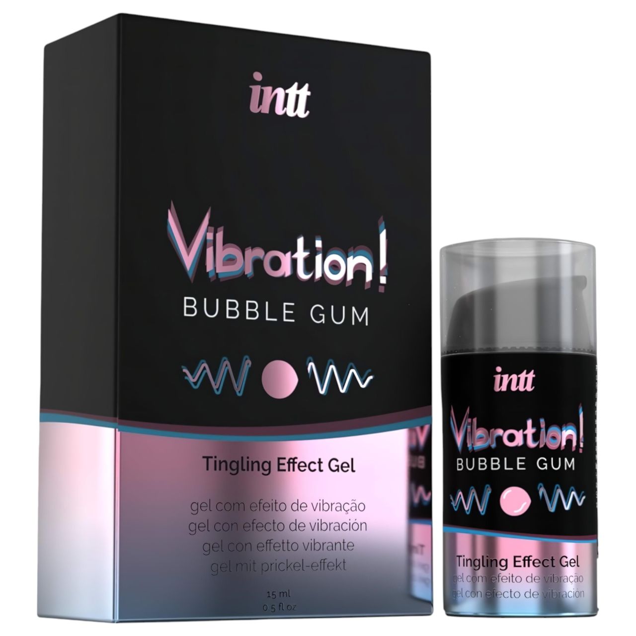 Intt Vibration! - folyékony vibrátor - rágógumi (15ml)