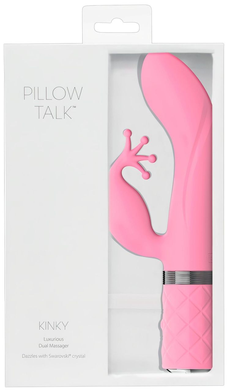 Pillow Talk Kinky - akkus, két morotos G-pont vibrátor (pink)