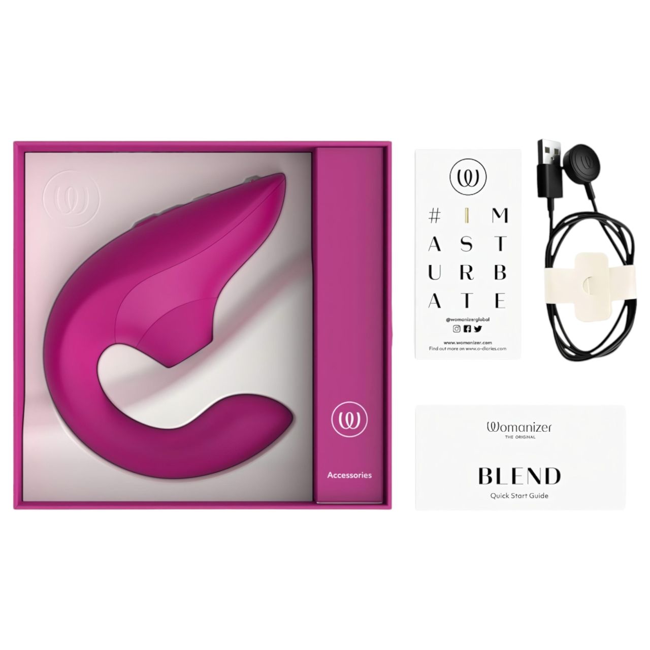 Womanizer Blend - G-pont vibrátor és csiklóizgató (pink) Womanizer Blend - G-pont vibrátor és csiklóizgató (pink)
