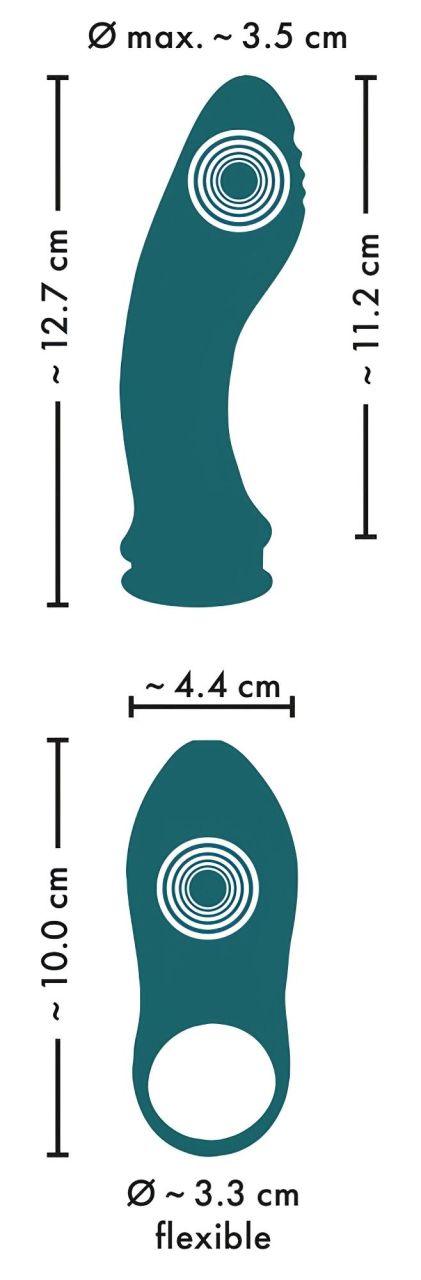 Couples Choice - 3in1 variálható vibrátor (türkiz)