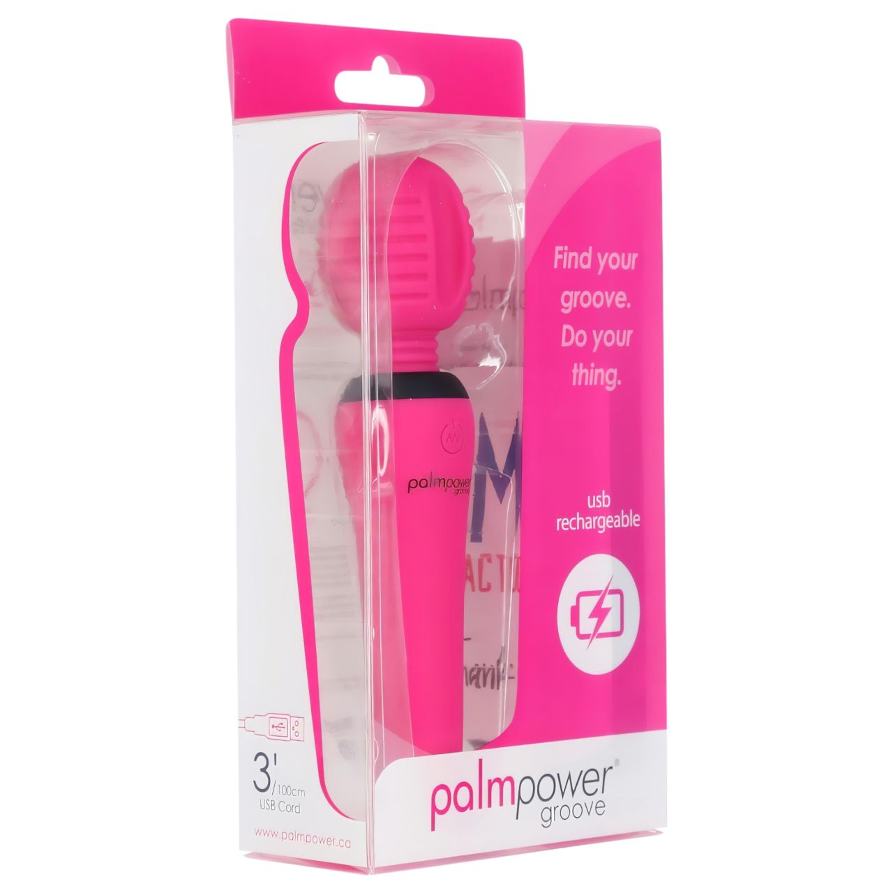 PalmPower groove - akkus masszírozó vibrátor (pink) PalmPower groove - akkus masszírozó vibrátor (pink)