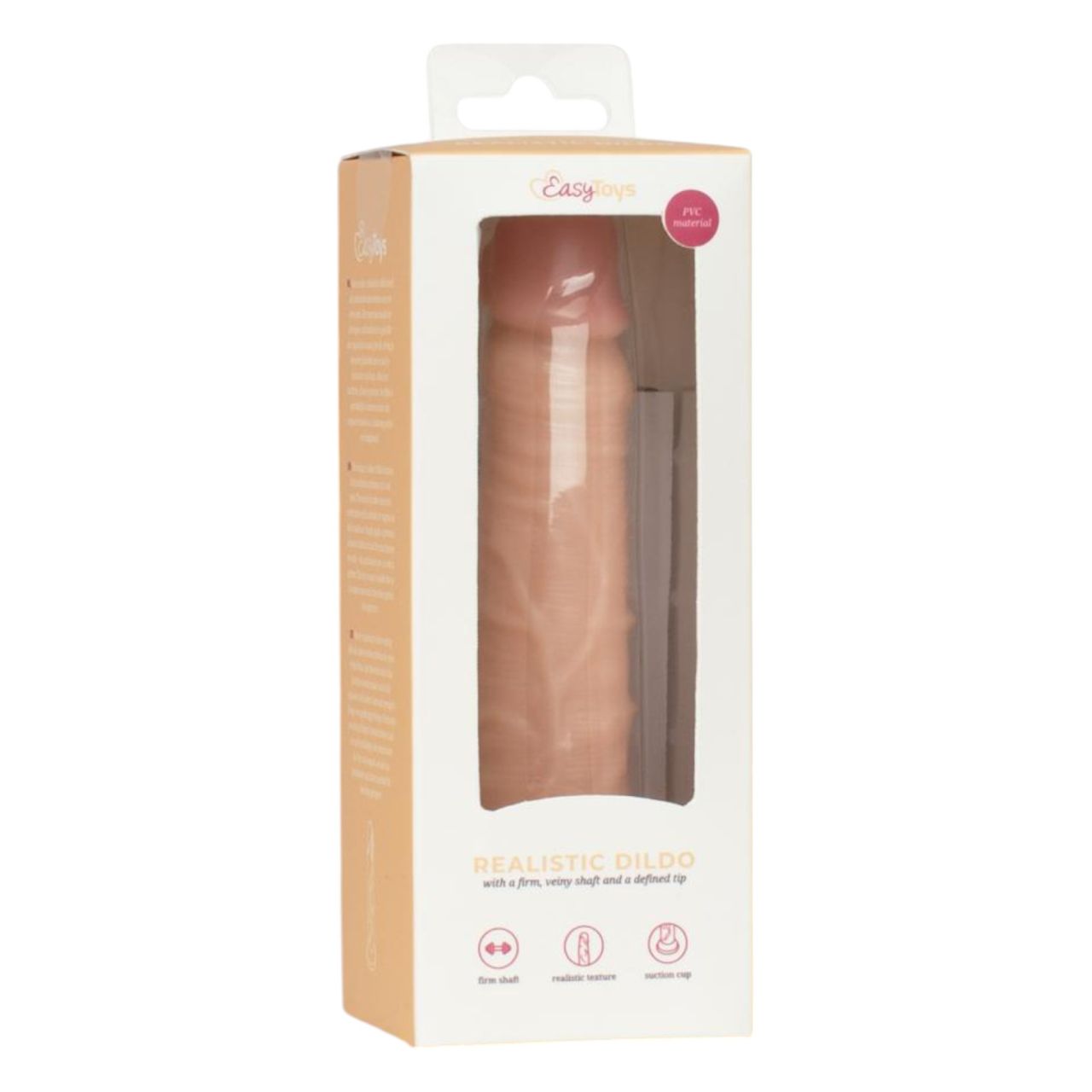 Easytoys - élethű dildó - 12 cm (natúr)