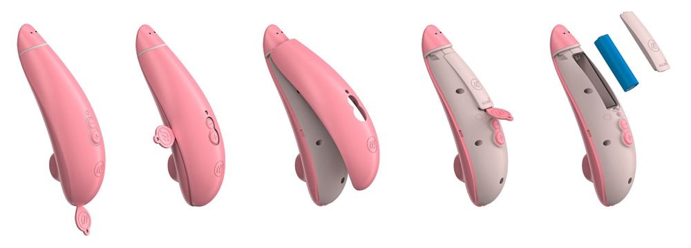 / Womanizer Premium Eco - akkus léghullámos csiklóizgató (pink)