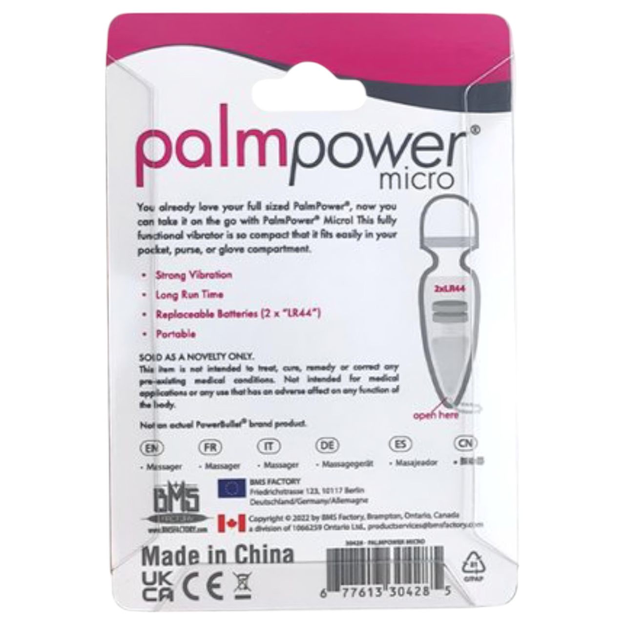 PalmPower - Micro Wand vibrátor kulcstartó