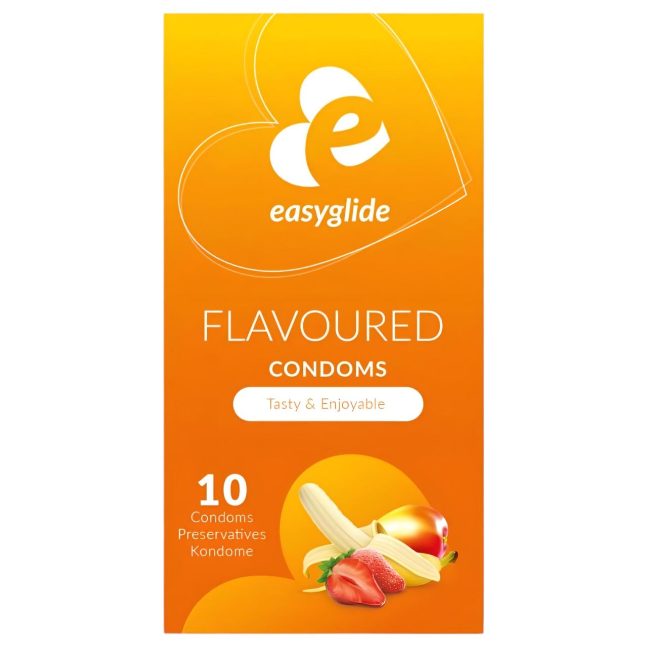 EasyGlide Flavoured - gyümölcsös óvszer (10db)