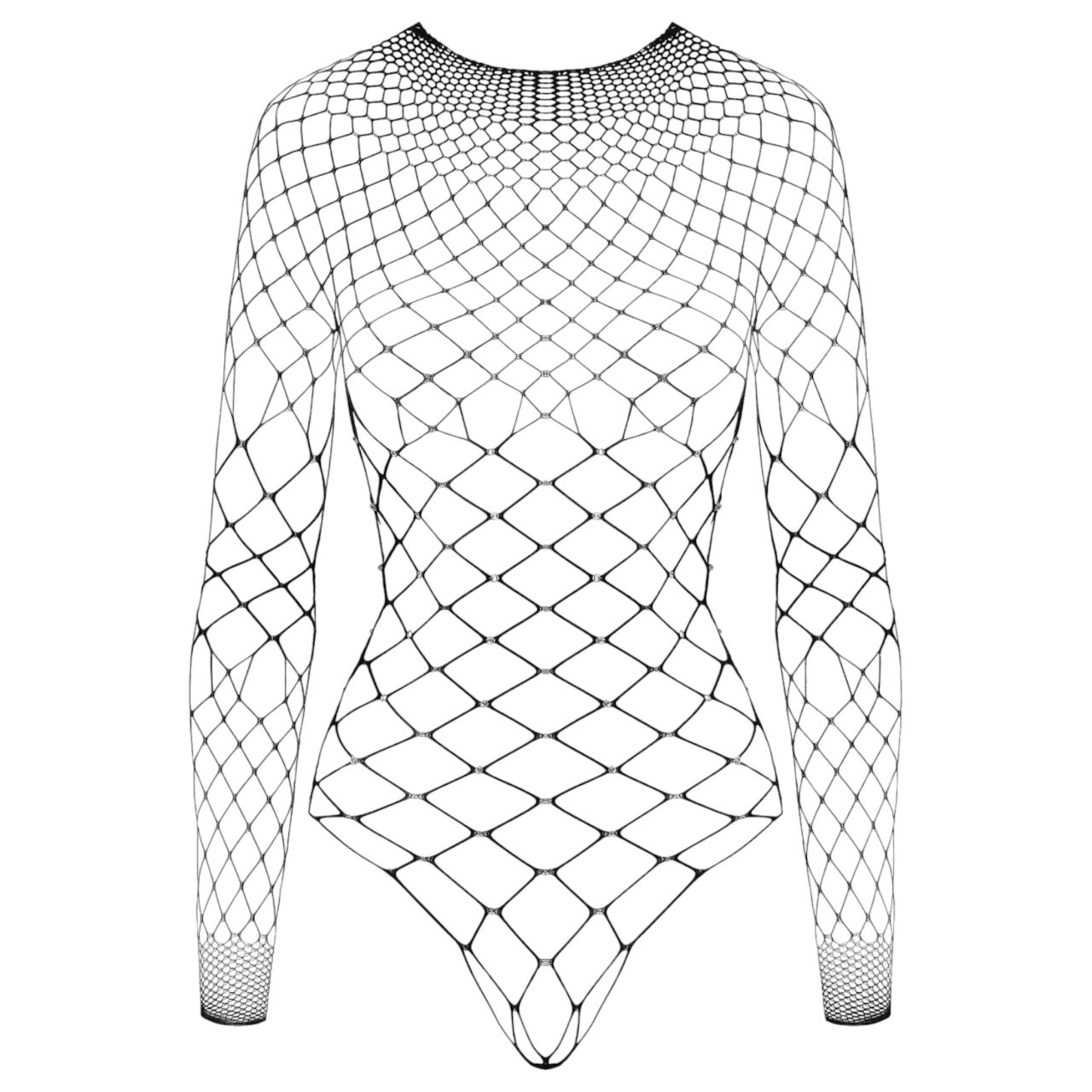 Cottelli - nyitott strasszos body (fekete) - S-L Cottelli - nyitott strasszos body (fekete) - S-L