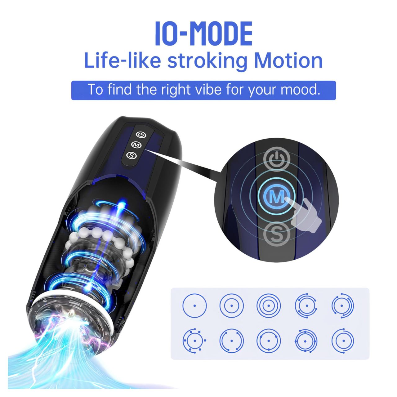 Magic Motion Xone - okos maszturbátor (kék)