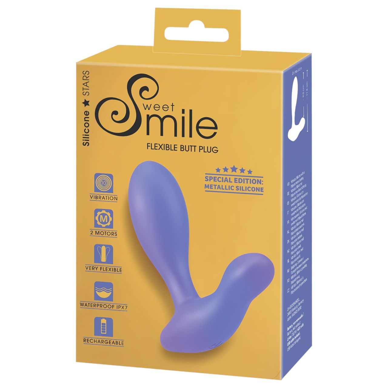 Smile - vibrációs anál plug (kék)