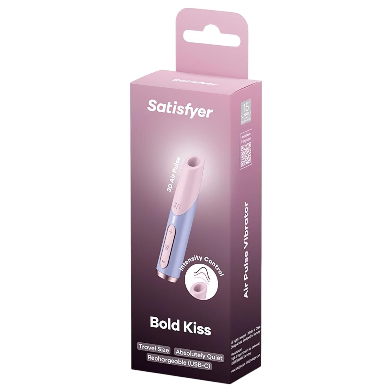 Satisfyer Bold Kiss - léghullámos rúzsvibrátor (rózsaszín)