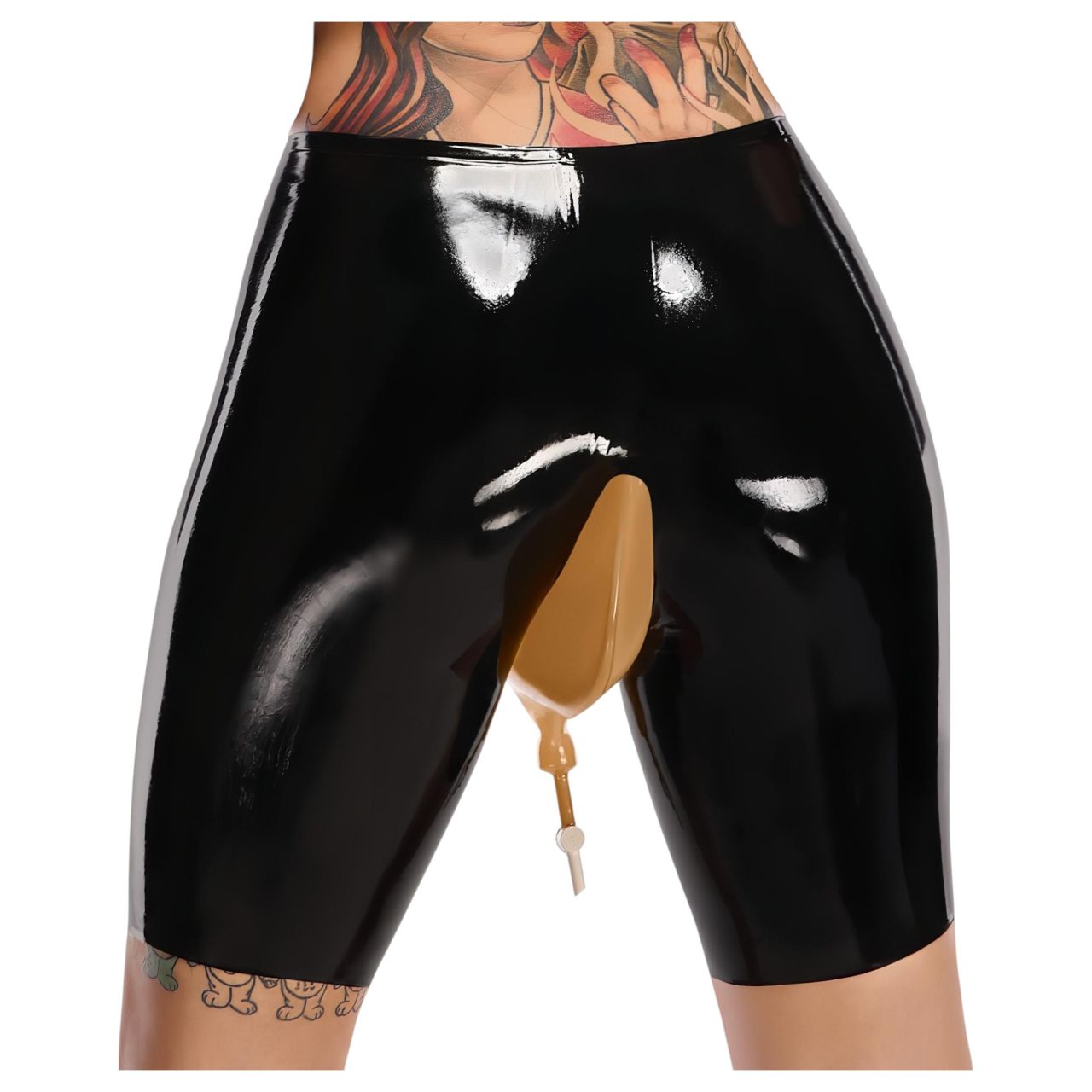 LATEX - Pisifogó latex alsó, leeresztő nyílással (fekete) LATEX - Pisifogó latex alsó, leeresztő nyílással (fekete)