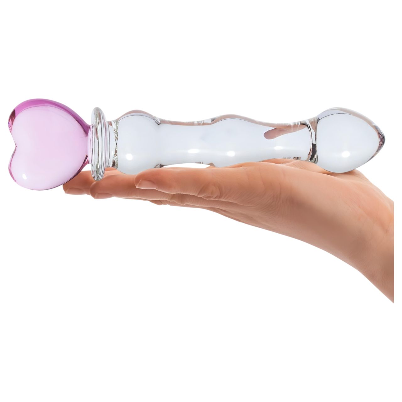 GLAS - szíves üveg dildó (átlátszó) GLAS - szíves üveg dildó (átlátszó)