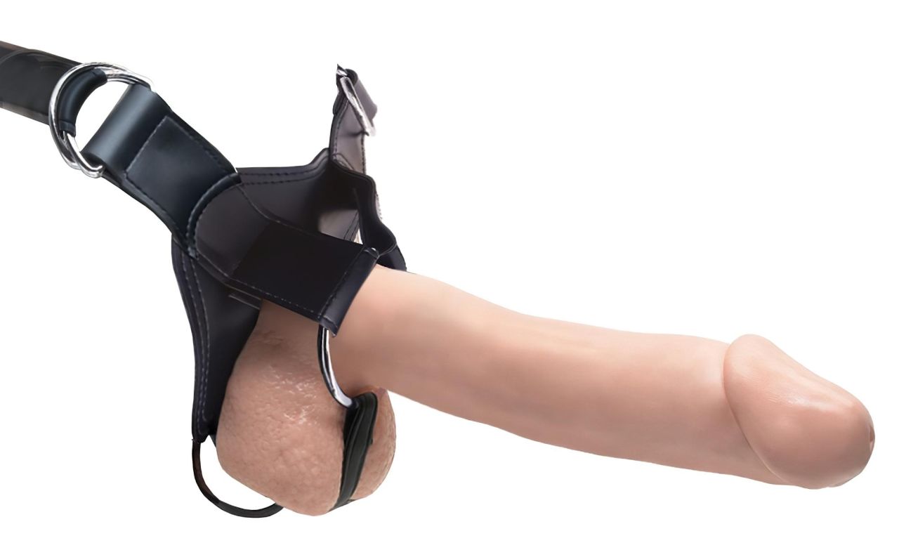 Fetish Strap-On 12 - felcsatolható, üreges dildó (natúr) Fetish Strap-On 12 - felcsatolható, üreges dildó (natúr)