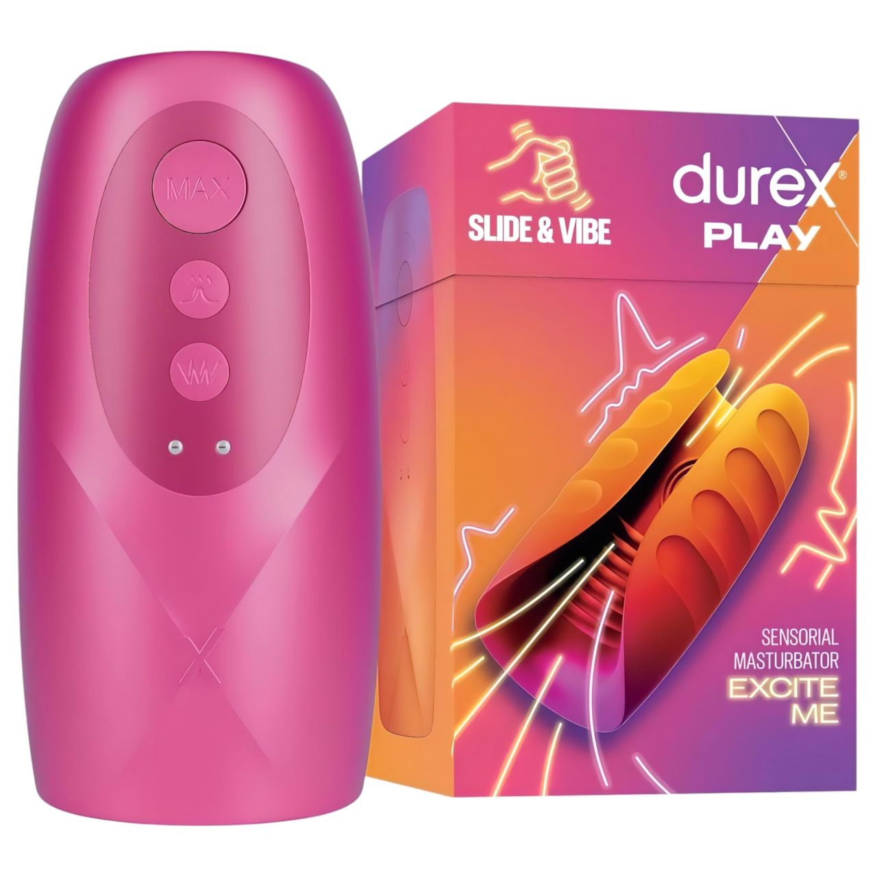 Durex Slide & Vibe - akkus, vízálló makkvibrátor (pink) Durex Slide & Vibe - akkus, vízálló makkvibrátor (pink)