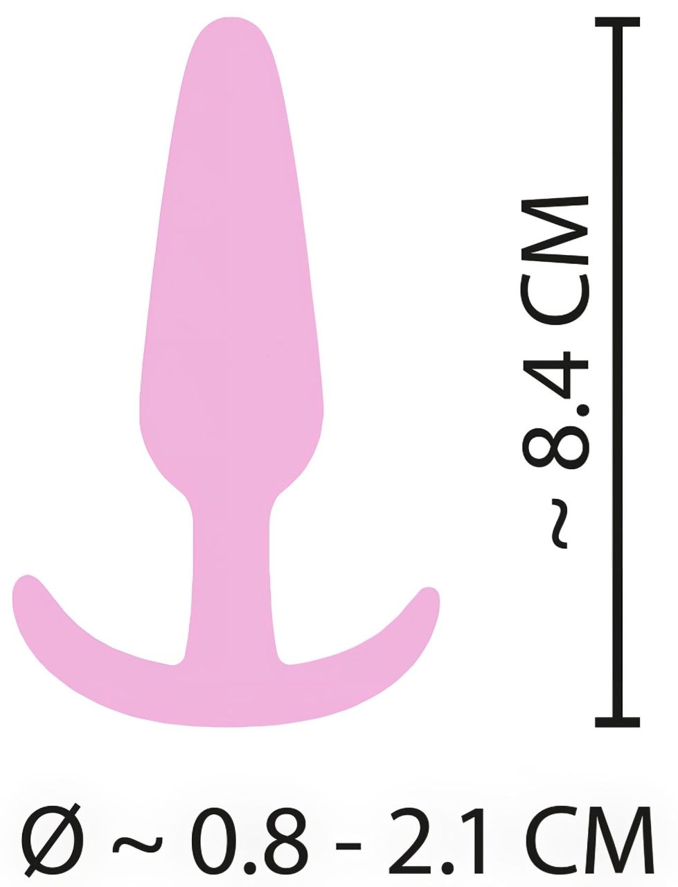Cuties Mini Butt Plug - szilikon anál plug - pink (2,1cm) Cuties Mini Butt Plug - szilikon anál plug - pink (2,1cm)