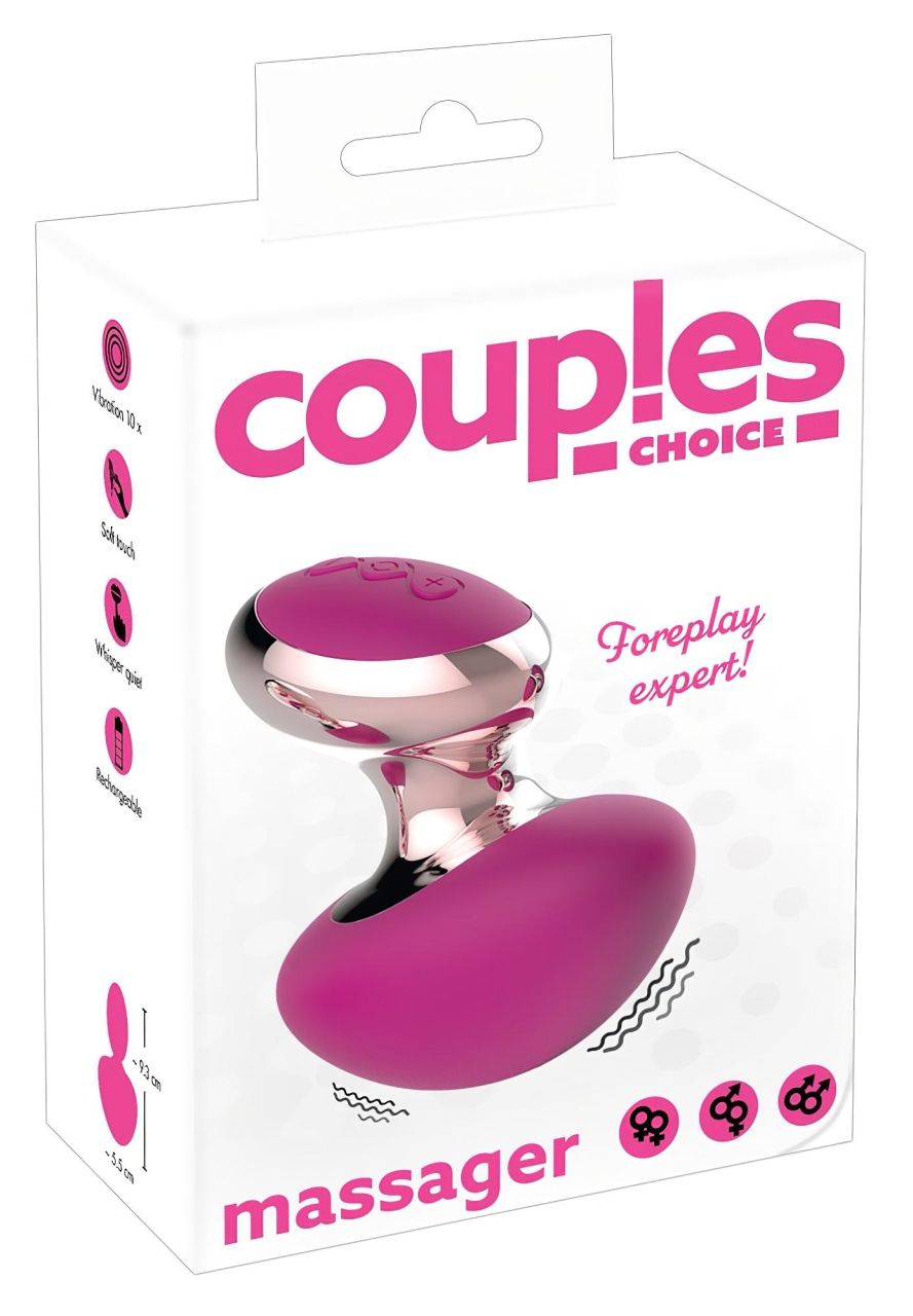 Couples Choice - akkus, mini masszírozó vibrátor (pink) Couples Choice - akkus, mini masszírozó vibrátor (pink)