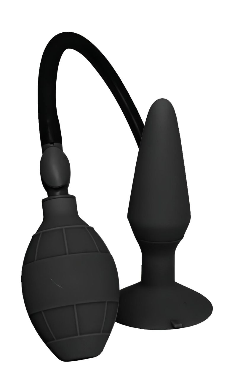 MenzStuff L - pumpálható anál plug - fekete (nagy) MenzStuff L - pumpálható anál plug - fekete (nagy)