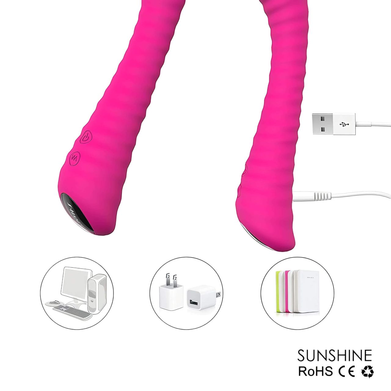 Sex HD Sunshine - akkus, barázdált G-pont vibrátor (pink) Sex HD Sunshine - akkus, barázdált G-pont vibrátor (pink)