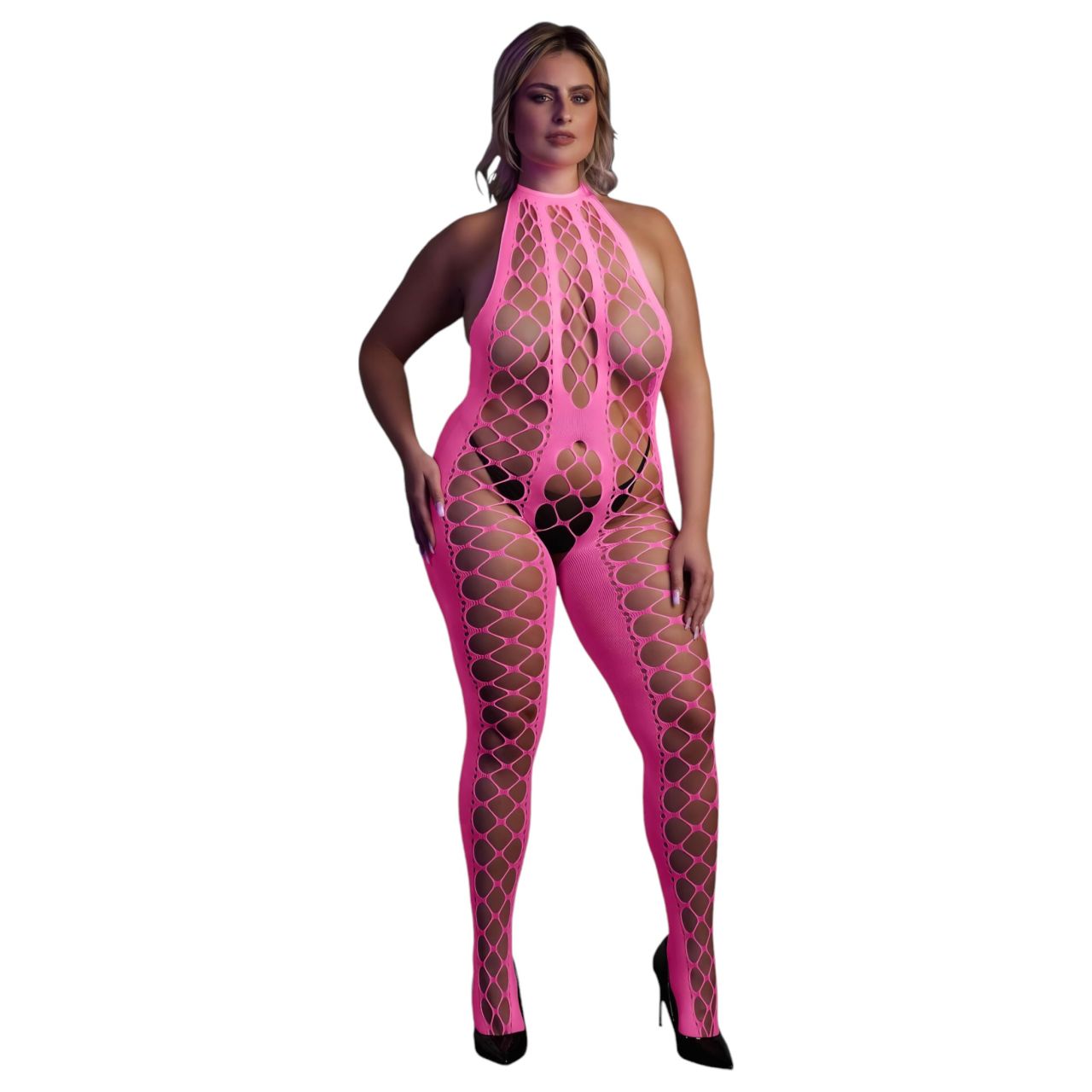 Ouch! - foszforeszkáló nyitott overál (pink) Ouch! - foszforeszkáló nyitott overál (pink)